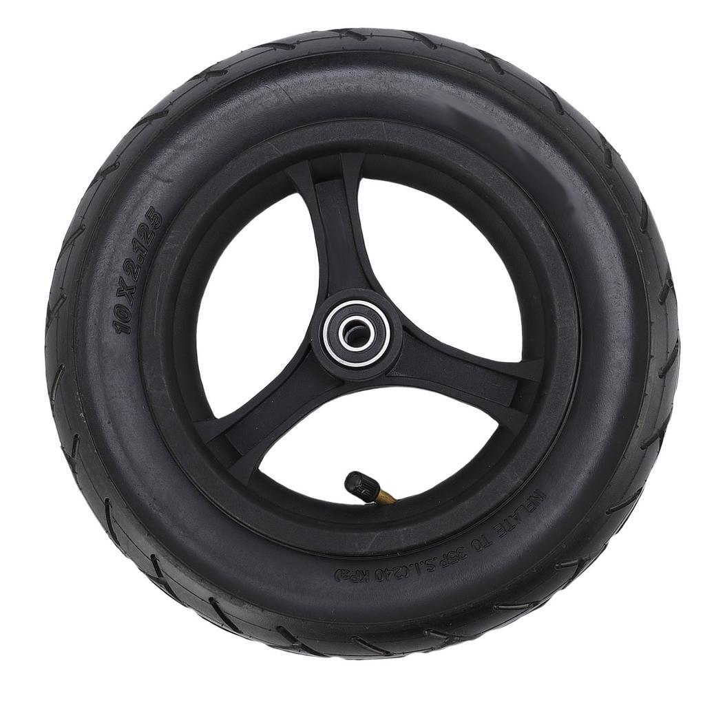 10 Inch Scooter Rear Wheel Rubber Electric Scooter Auxiliary Wheel Rear Tire for Replacement
