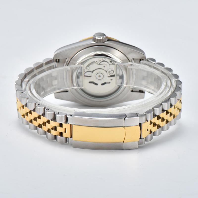 Montre à mouvement NH35, montre d'affaires 36mm, montre assemblée pour natation et plongée