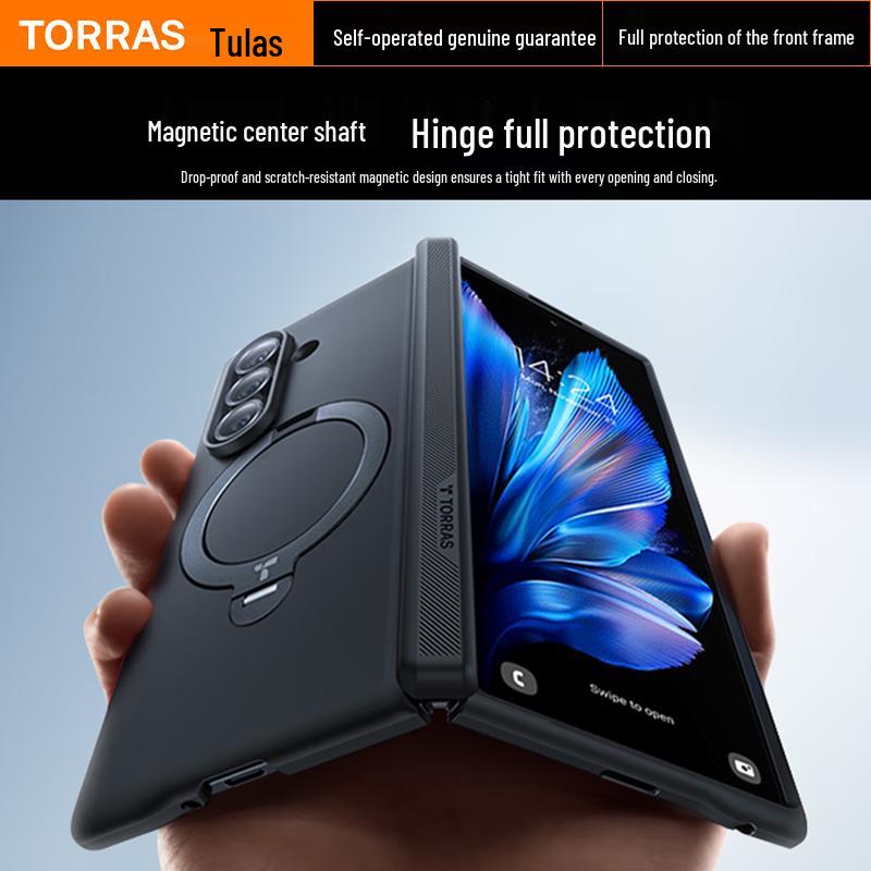 TORRAS Ultradünne magnetische Scharnier-Pivot-Hülle für Samsung Z Fold7