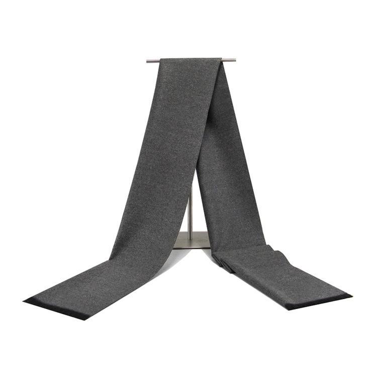 

Мужской шарф, однотонный, зимний, теплый, утолщенный, монохромный, шарф для среднего и пожилого возраста, европейский и американский 180cm темно-серого