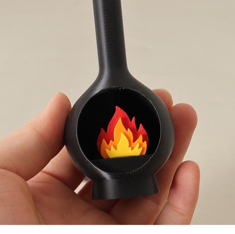 Mini DIY Micro Landscape Christmas Fireplace with Gingerbread Man Ornament