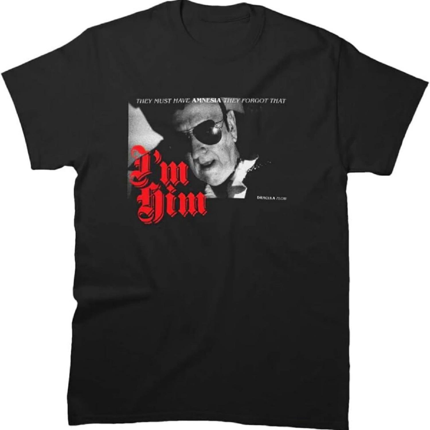 

Mens Womens They Friend Forgot Graphic That Sleeve I m Shirts Him Cotton Dracula Flow T-Shirt for Fathers Day Christmas Multicolored XXXXXL чорний