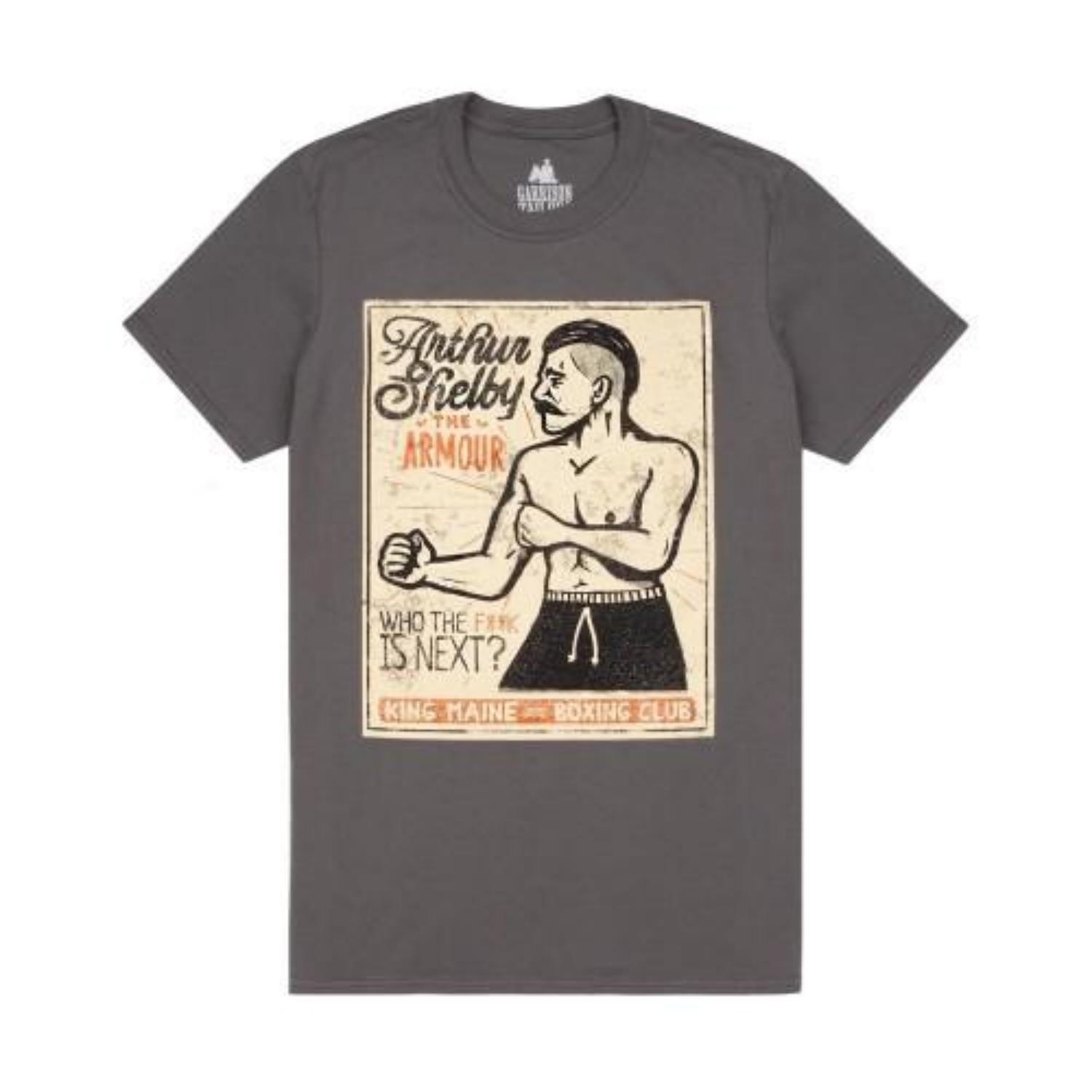 Peaky Blinders Mens Arthur Shelby Poster T-Shirt S разноцветный