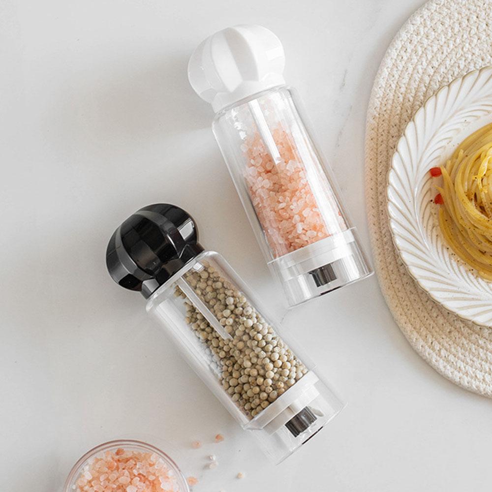 1Pcs Manual Pepper Grinder- Acrylic Salt and Pepper Shakers Adjustable Coarseness by Ceramic Rotor Kitchen Accessories