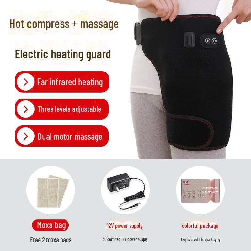 Electric Hip Rehabilitation Belt with Moxibustion and Heating Massage for Postoperative Therapy