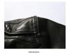 Men's Plus Size Washed PU Leather Motorcycle Jacket
