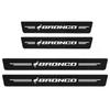 4Pcs Carbon Fiber Car Door Threshold Sill Sticker For Ford Bronco 2022   Sport Car Styling Accessories 4-Door