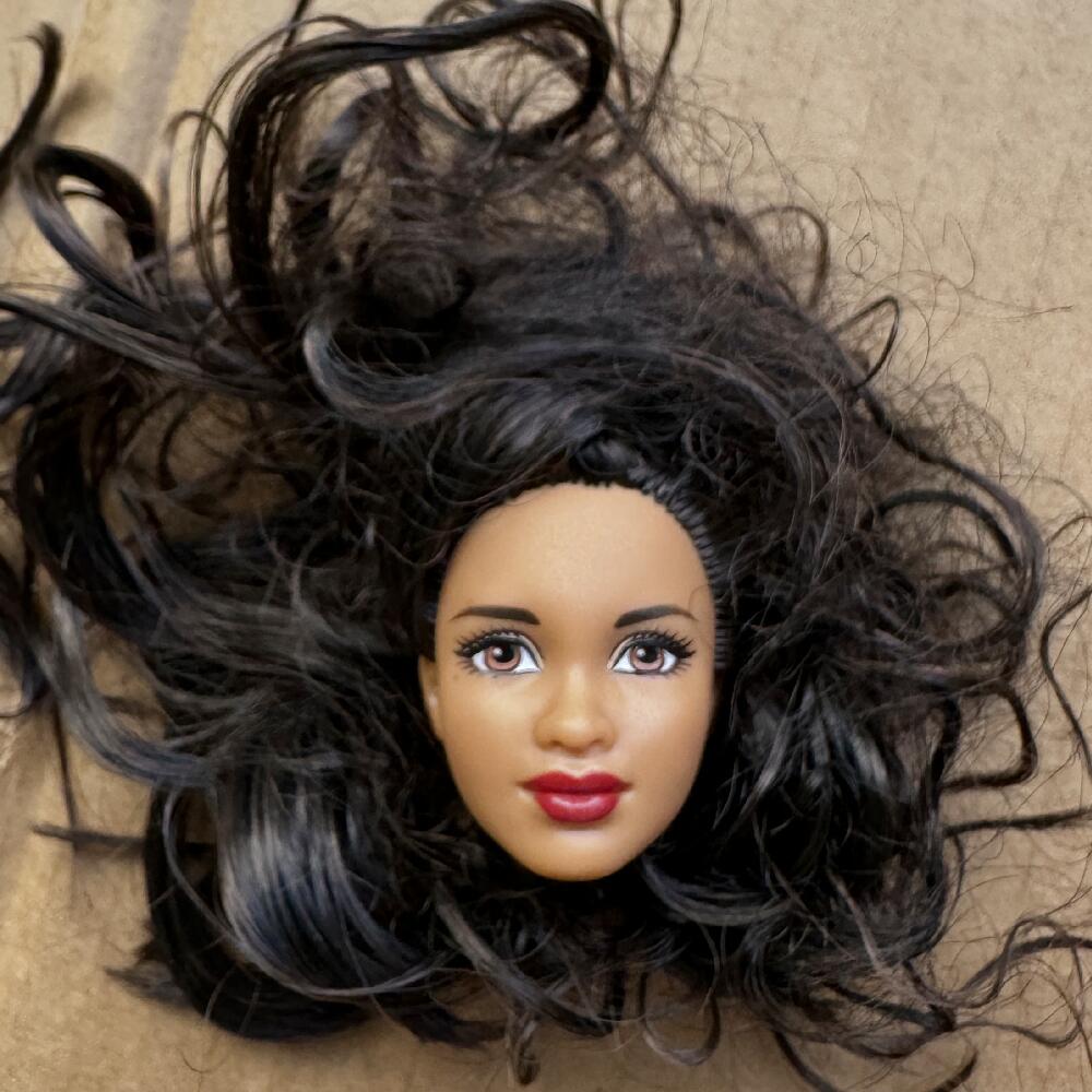 1/6 Doll Heads Rare Face White Beige Brown Skin Tone