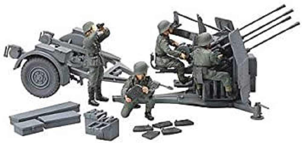 

TAMIYA 1/48 Военная миниатюра Серия № 54 Немецкая армия 20-мм счетверенная зенитная пушка Тип 38 Пластиковая модель 32554