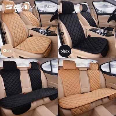 Car Seat Covers Protector Set Universal Auto Front Rear Chair Cushion Pad Warm Plush Automobiles Seat Covers Mat Car