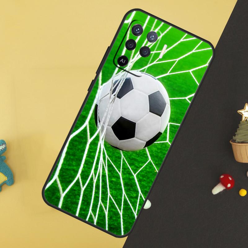 Football Soccer Ball For OPPO A57S A53S A54S A98 A78 A58 A79 A15 A17 A77 A16 A76 A96 A52 A72 A5 A9 A94 A74 Case