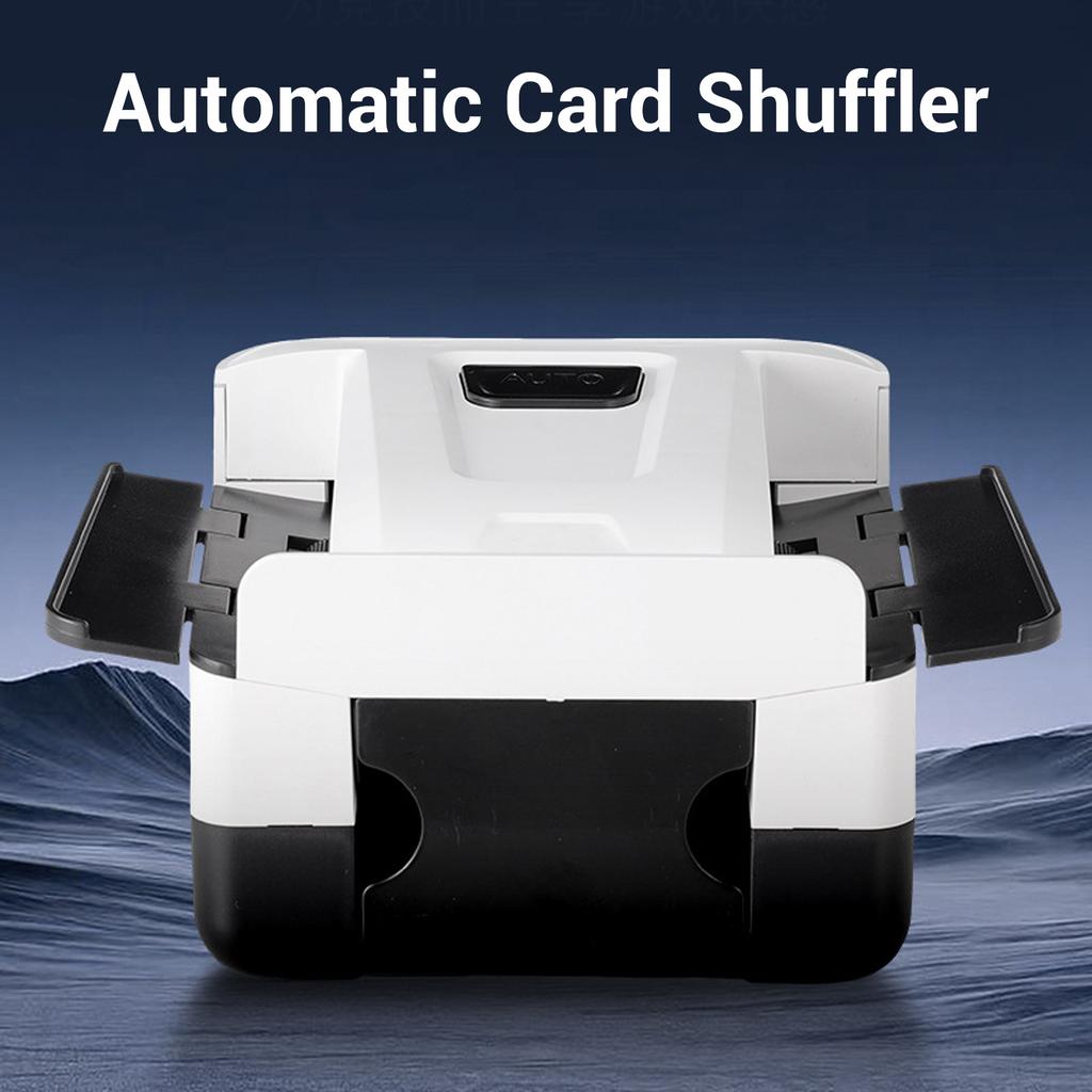 Automatic Card Shuffler Rechargeable Low Noise Portable Electric Playing Card Shuffling Machine for Travel Family Gatherings