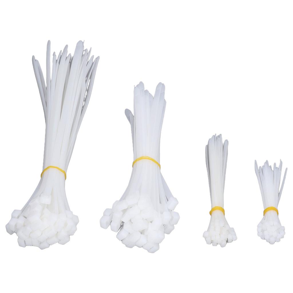 200Pcs Heavy Duty Cable Ties Assortment Zip 4 6 8 12in Assorted Sizes 18 120lb Tensile Strength