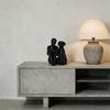 Eternal Friendship: People Reading Books and Puppies Sculpture, Suitable Living Room, Car, Study/Bookshelf Gift for Friends