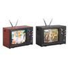 1 Stück 1:12 Puppenhaus Miniatur Fernseher Vintage TV Mit Bild Hausmöbel Modell Dekor Spielzeug