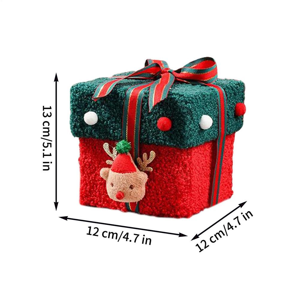Christmas Creative Apples Gift Box Christmas Cookie Boxes Festive Snack Container Candy Christmas Eve Gift Decoration