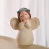 Resin Winged Angel Figurine Creative Design Pray Girl Ornaments Cherub Statue  Home Decoration