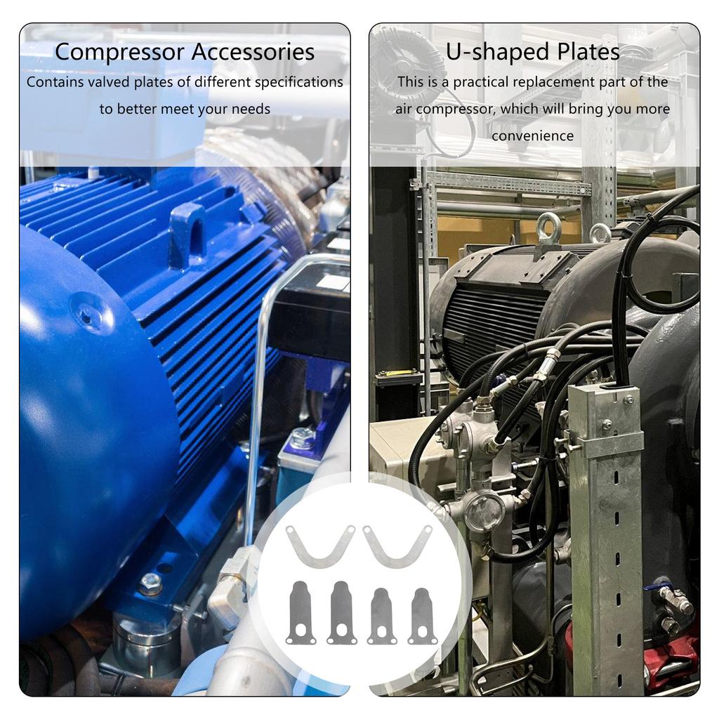 6pcs Precisions Produced Valves Plates Heavy Duty Valve Plates Workshop Compressor Accessories for Air Compressors