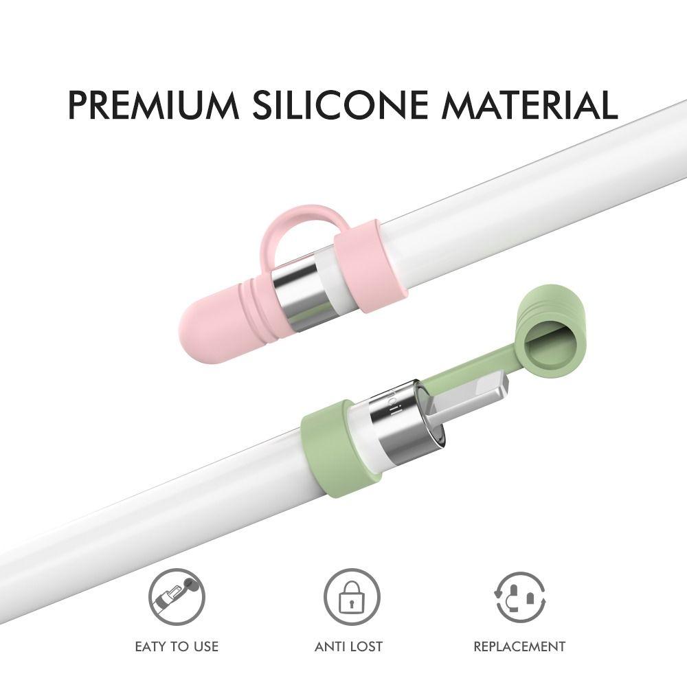 3 Stück Neue Ersatz-Stiftkappe Silikon-Schutzhülle Stifthalter Stylus-Zubehör Stiftspitze für Apple Pencil 1