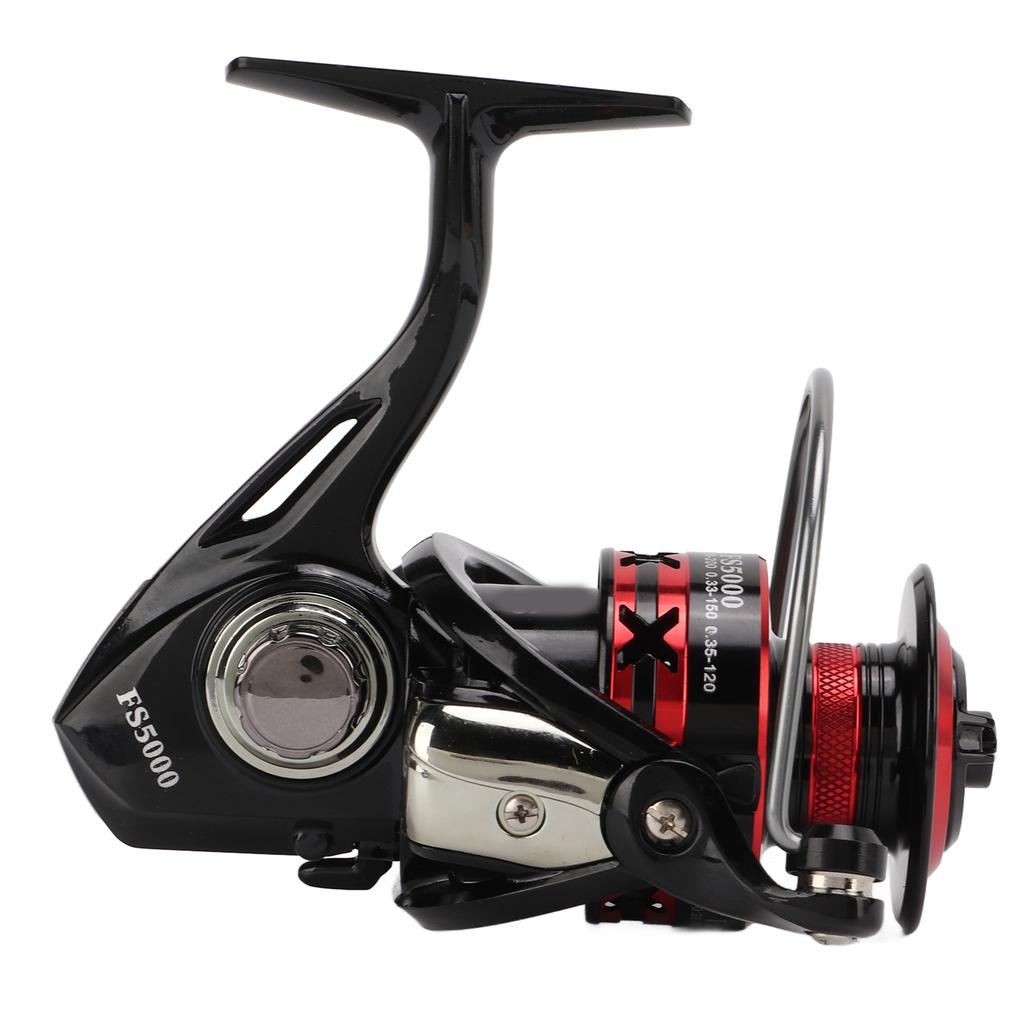 Metall Spinnrolle CNC mit EVA Griff Metall Kurbelarm Weitwurf Angelschnurrad FS3000