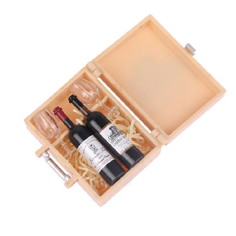 1:12 Wine Bottle Miniature Dollhouse Kitchen Dollhouse Wine Bottle Champagne Cup 1