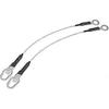 Kabel linkowy klapy bagażnika, Stal nierdzewna Pasek klapy bagażnika ciężarówki Zestaw kabli supportowych linkowych klapy bagażnika pickupa 44 cm / 17 cali do Ford Ranger, f
