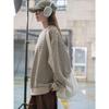 Sweter w paski w stylu japońskim retro na wczesną wiosnę - Wygodny, luźny, casualowy top dla kobiet