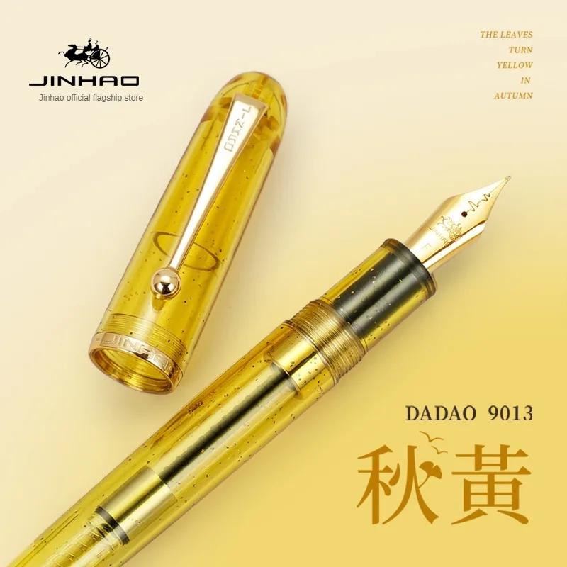 

Jinhao 9013 Fountain Pen Acrylic Transparent F/M Heartbeat Nib Luxury Calligraphy Writing Pens Office School Supplies Stationery (as the picture,F(Heatbeat Tip))