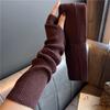 Warm Half Finger Solid Color Female Arm Warmers Long Gloves Wool Sleeve Cuff Knitted Arm Warmers