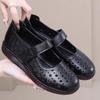 GKTINOO Genuine Leather Shoes Flat Women Sandals 2025 New Spring Summer Hook & Loop Hollow Platform Sandals Large Size