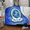 Queens Rangers Fußball Flanelldecke, Weiches Polyester, Modernes Design, Ganzjahres für Camping, Reisen, Geschenke für Feiertage oder Geburtstage