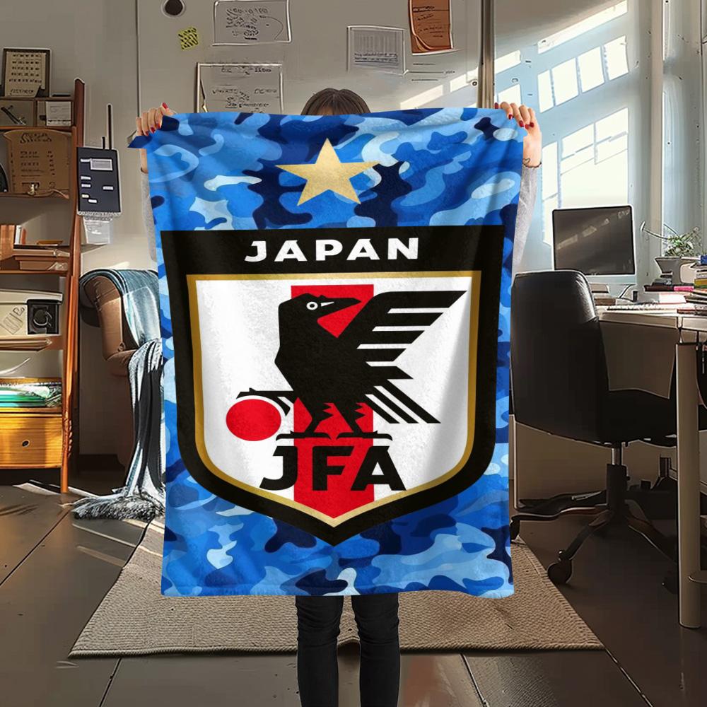 1Pc Japan JAF Print Flannel Blanket High Quality Warm Comfortable Cover for All Seasons Perfect for Gifts Home Decor