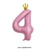 42-Inch Large Pink Crown Aluminum Film Digital Balloon Children'S 1St Birthday Party Decoration Photo Props
