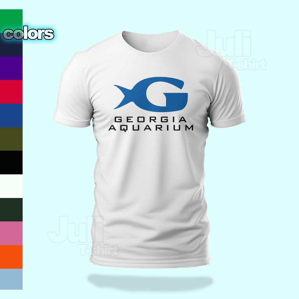 

Georgia Aquarium Logo funny t-shirt Size S-5XL USA Unisex T-Shirt XL