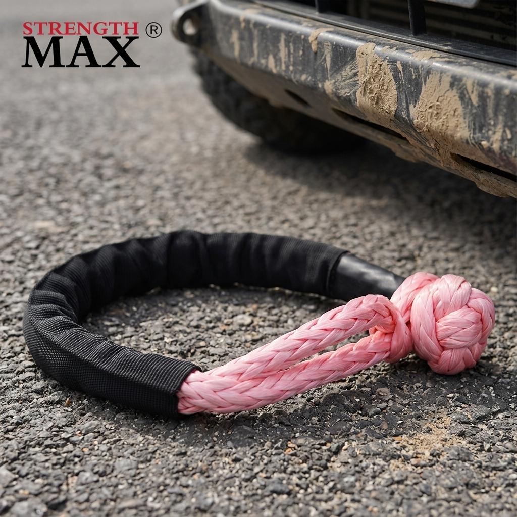 4WD UHMWPE Tow Rope with Soft Shackle-Emergency Recovery Gear M4WDSS-D9500