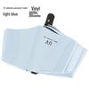 Women's Foldable UV Protection Sunshade: Black Vinyl Automatic Umbrella for Rain or Shine