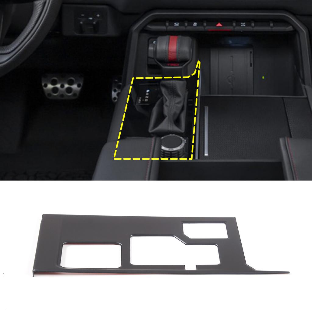 Matt Black Center Console Gear Decoration Panel For Toyota Tundra/Sequoia 22-24