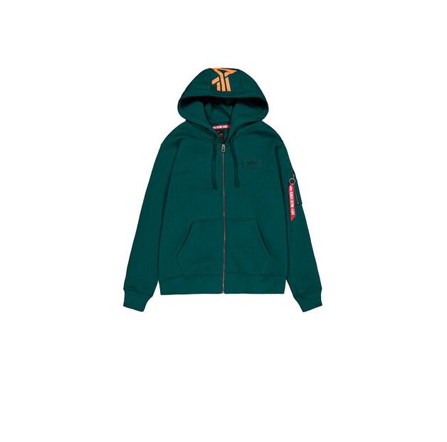 Толстовка с капюшоном Alpha Industries Backprint Zip Hoodie EU S