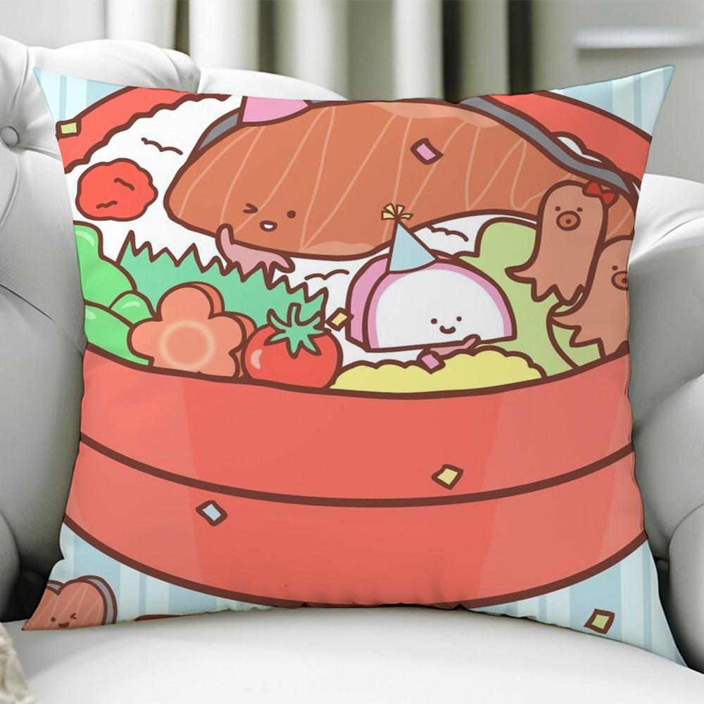 Kawaii KKIRIMICHAN cushion cover Birthday Anniversary Gifts Double Sided Printed Zipper Cushion Cover Soft Skin Bedding