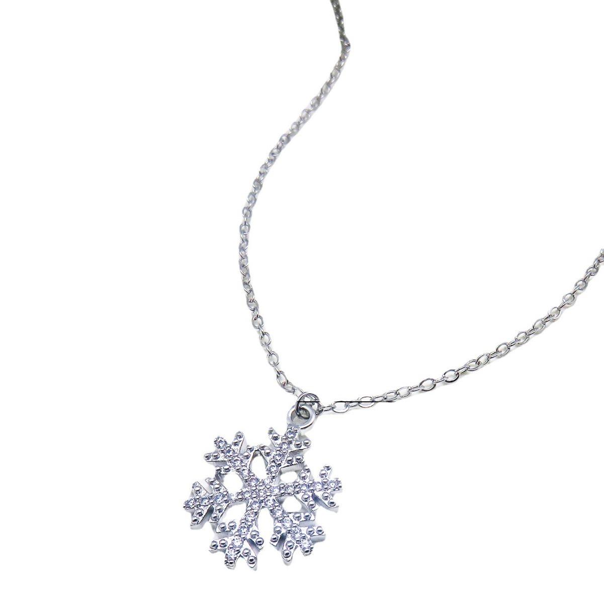 

Новый ожерелье в виде снежинки на осень и зиму, нишевый дизайн, холодный и элегантный