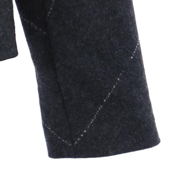 KRIZIA Made in Italy Wool Blend Jacket 40 Black series High neck Women Used