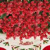 1-20pcs Christmas Red Berry Stems DIY New Year Artificial Wreath Crafts Berries Xmas Tree Fake Flowers Ornaments Party Supplies