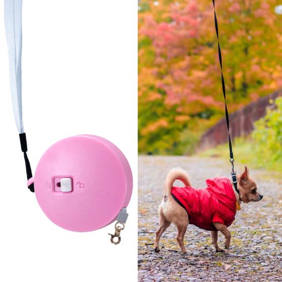Retractable Dog Leash 2m Portable Easy Carry Automatic Extending Rabbit Hamsters Leash