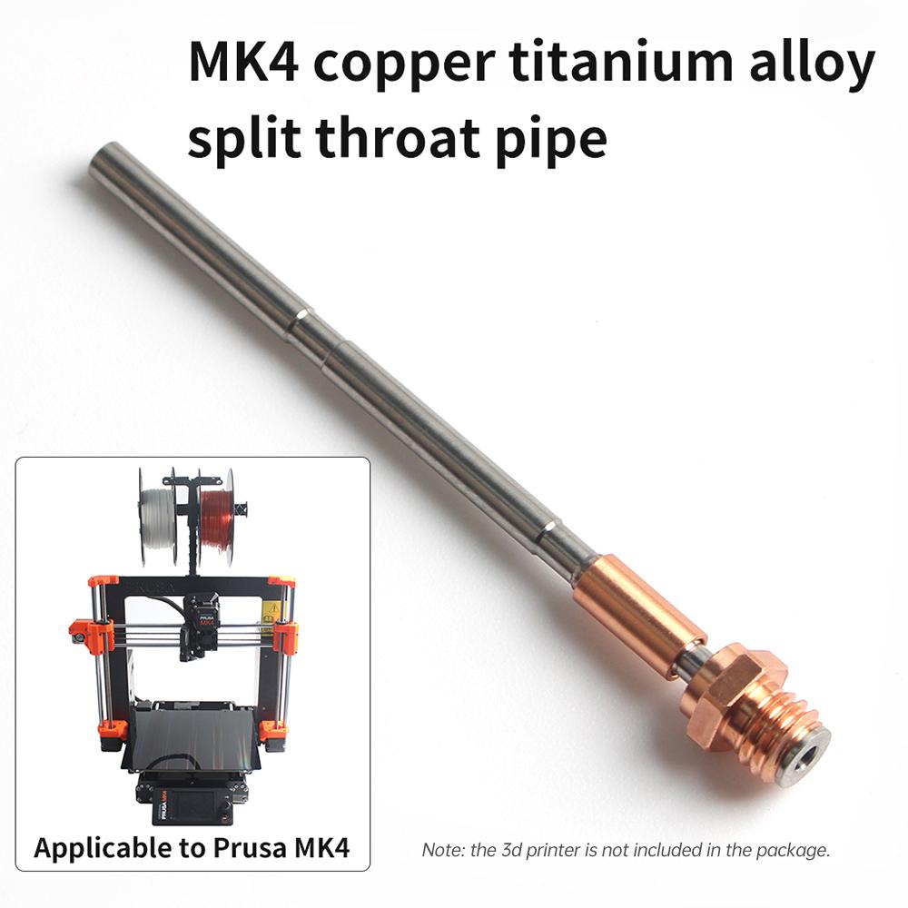 Upgrade Copper Titanium Alloy Throat Hotend Kit Compatible with Prusa MK4 3D Printer High Temperature Resistant and
