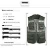 Men's Multi-Season Tactical Mesh Vest with Multi-Pockets for Fishing and Leisure