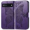 Google Pixel 10 Leather Flip Case with Embossed Card Slot & Magnetic Closure, Fits Google 8 Pro