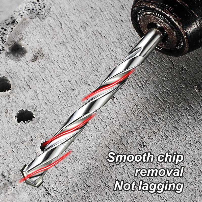 5-Piece Set of Construction Drill Bits, Woodworking Drill Bits Woodworking Reaming Concrete Brick Electric Tools 4/5/6/8/10mm