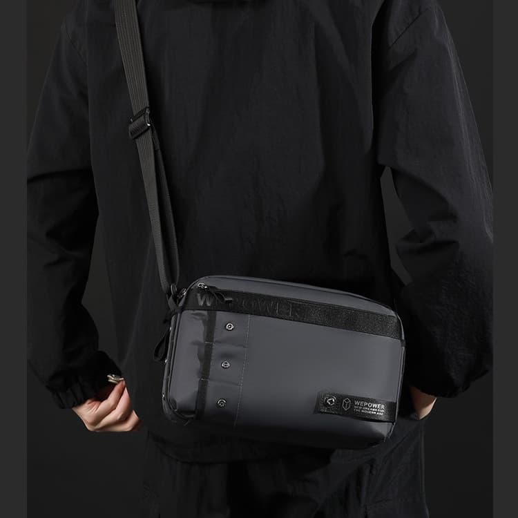 

Workwear style nylon bodyweight bag small square bag серый