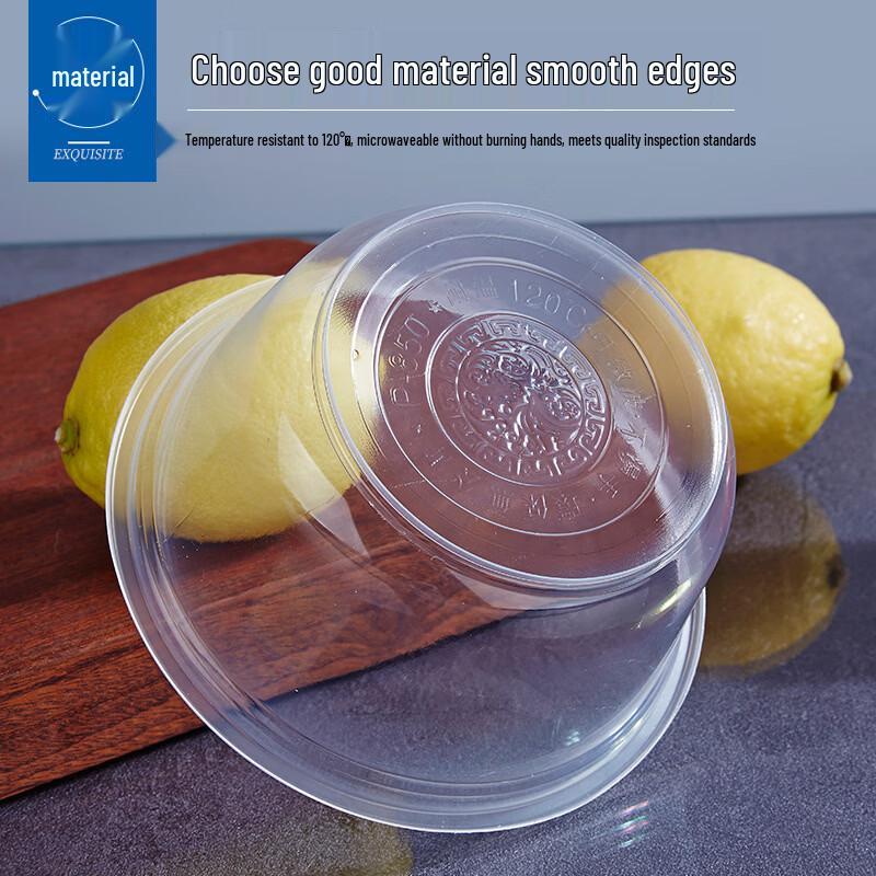 Shandi Disposable Plastic Bowls with Lids