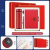 Luxury Business Gift Set: Insulated Cup, Umbrella, and Notebook with Custom Logo for Corporate Events